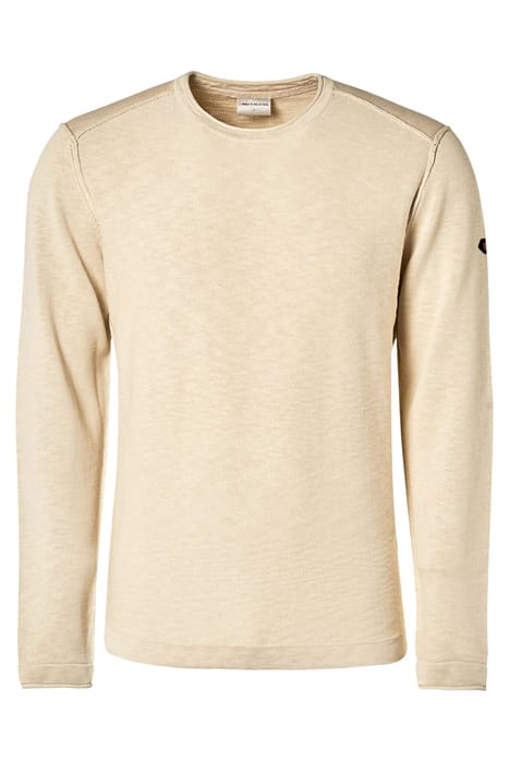 PULLOVER CREWNECK GARMENT DYED + STONE WASHED CREAM 4