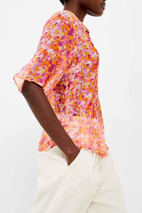 CASS HALLIE CRINKLE PINTUCK SH PERSIMMON 4