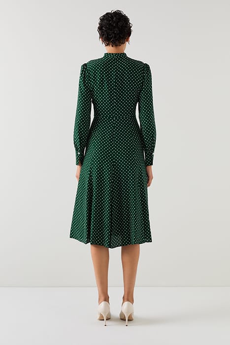 MORTIMER TIE MIDI DRESS GREEN 3