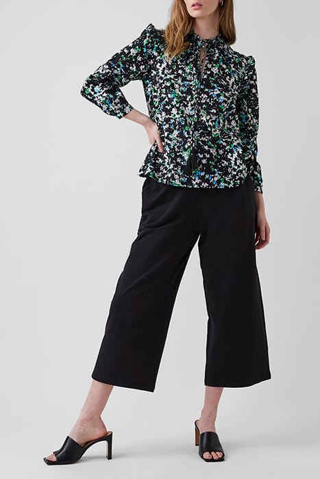 SUMMER MEADOW LS TIE NCK BLOUS GREEN 2