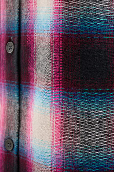 MA-SBFLUOR CHECK SHIRT DARKPURPLE 7