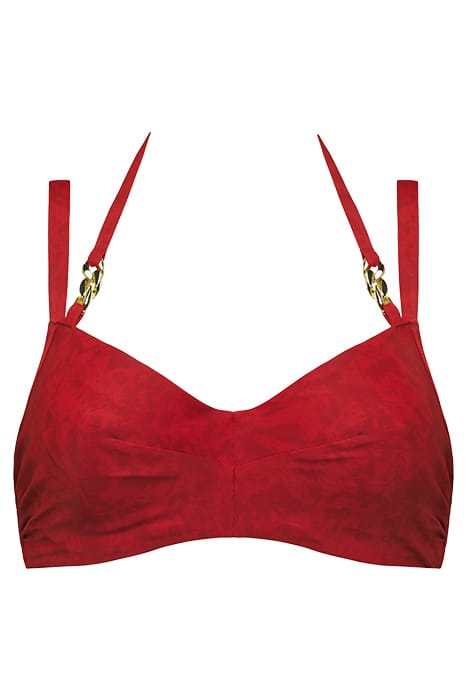 ACAPULCO RUBINE RED BALCONY BIKINI TOP 1