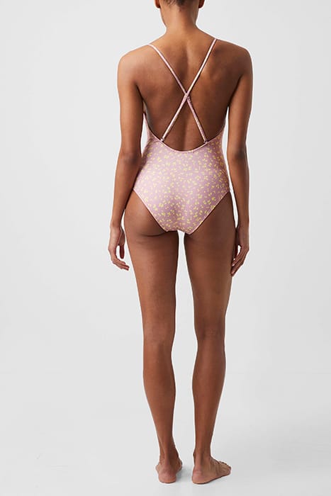 RECYCLED BONITS DITSY SWIMSUIT RED 2