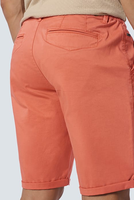 SHORT CHINO GARMENT DYED TWILL STRETCH MELON 6