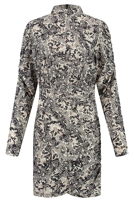BABB DRESS BLACK/HUMMUS 1