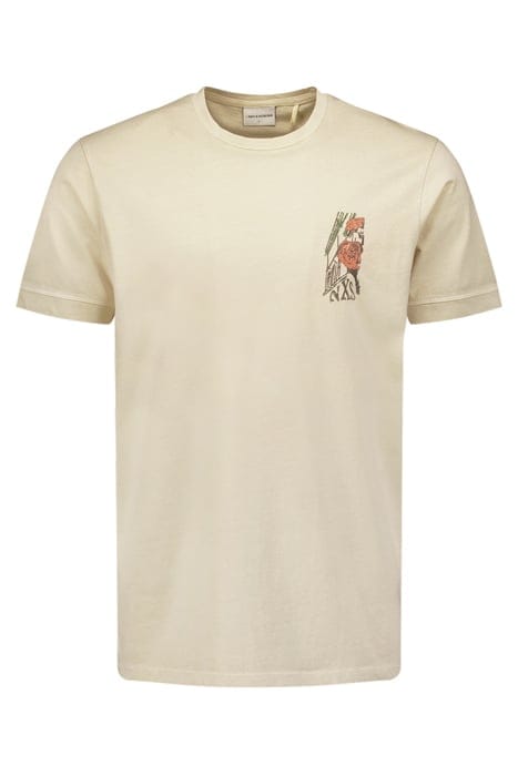T-SHIRT CREWNECK PLACED PRINTS GARMENT DYED SLUB CEMENT 4