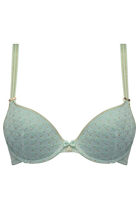 LUCKY CLOVER GREEN CLOVER GOLD PUSH UP BRA 4