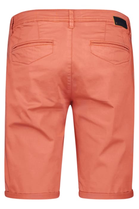 SHORT CHINO GARMENT DYED TWILL STRETCH MELON 5