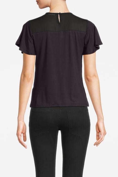 PANEL ANGEL SLEEVE TOP BLACK 2