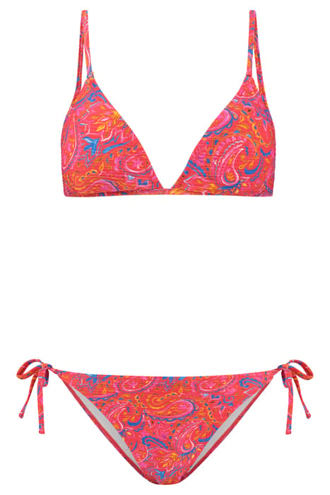 LADIES ROMY BIKINI SET COLOURED PAISLEY RIO RED PAISLEY 4