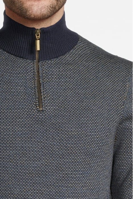 NEWPORT JACQUARD FUNNEL DARK NAVY 4