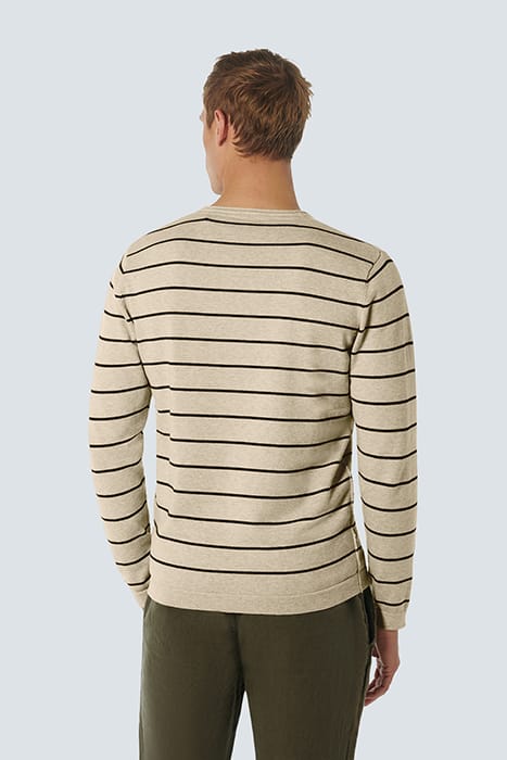 PULLOVER CREWNECK STRIPE CREAM 2
