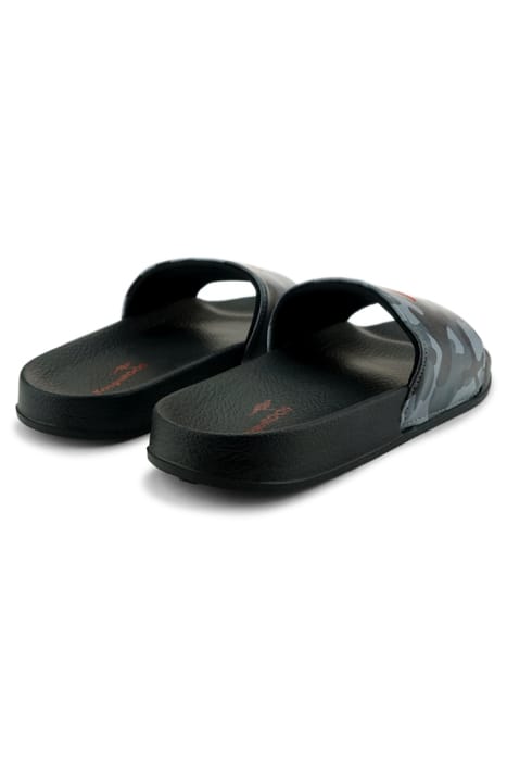 SUPER SHOES - K-SLIDE KIDS JET BLACK/CAMO 4