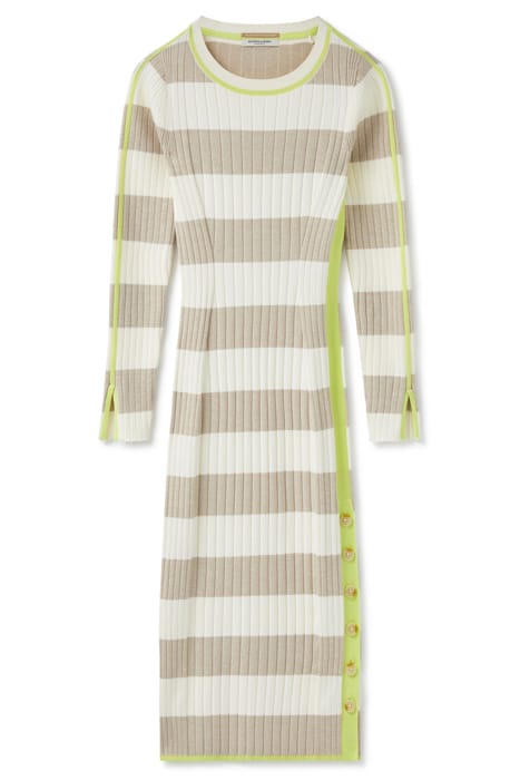 SPORTY STRIPE DRESS OATMEAL HEATHER STRIPE 3