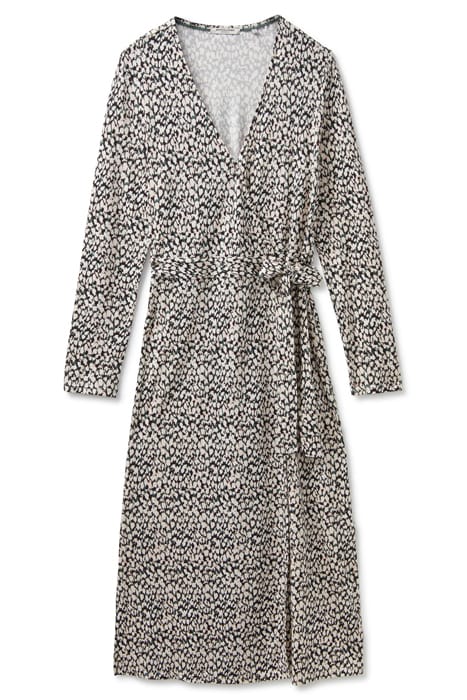LONG SLEEVE KNIT DRESS ABSTRACT DOTS 3