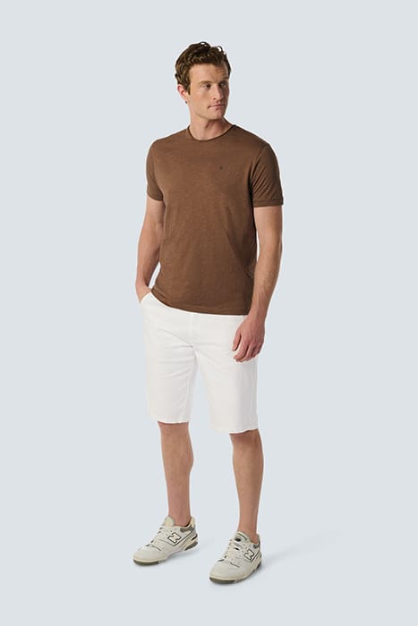 SHORT CHINO GARMENT DYED TWILL STRETCH WHITE 3