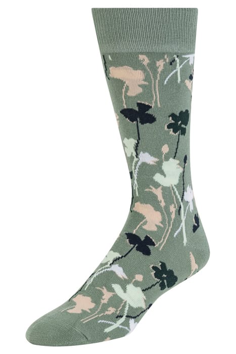 3PK MENS NON TERRY CREW GREEN 2