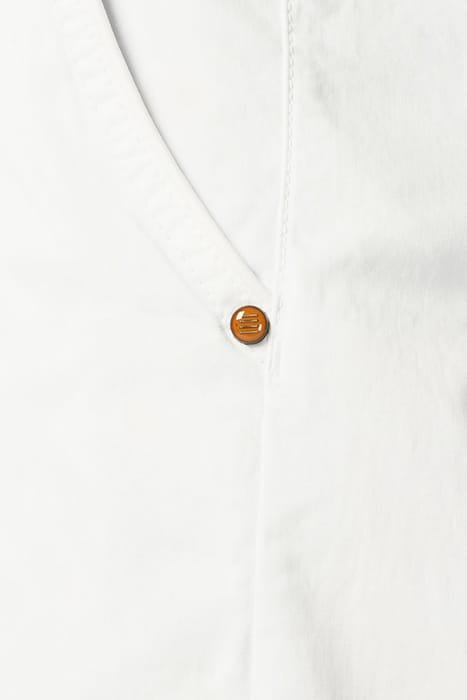 SHORT CHINO GARMENT DYED TWILL STRETCH WHITE 7