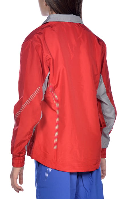 JR TL WARM UP JACKET RED-GREY 3