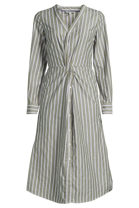 LS WOVEN DRESS FOREST GREEN 3