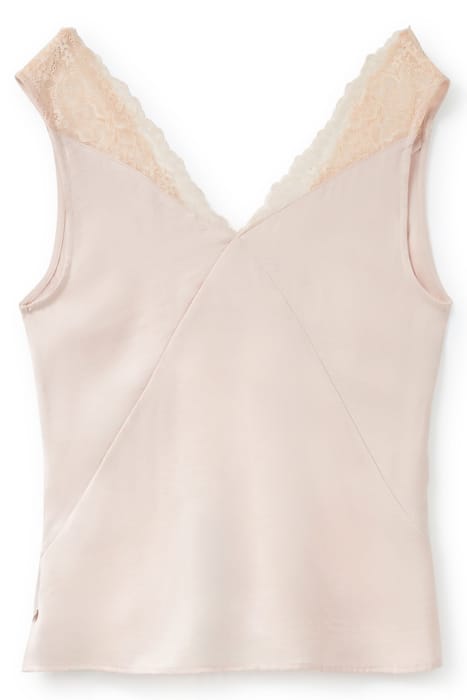 LACE TRIM TANK PEACH WHIP 2