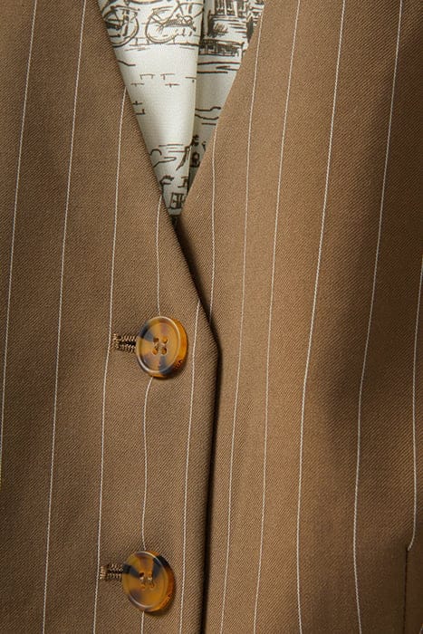 LONGLINE VEST BROWN 7