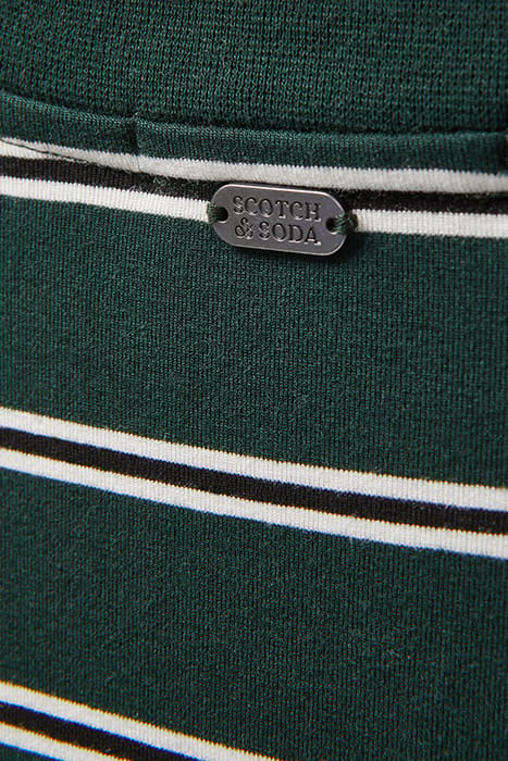 LS KNIT DRESS SCARAB/BLACK/WHITE STRIPE 6