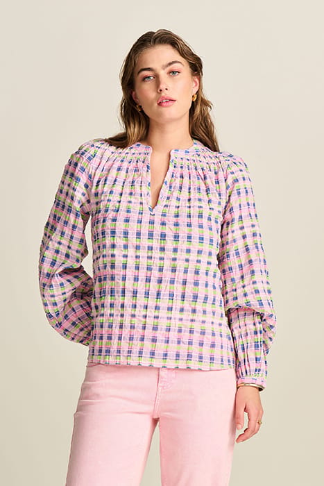 TOP - CHECKS PINK MULTI COLOUR 4