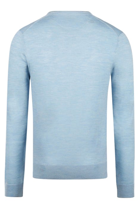 FINE MERINO V-NECK SWEATER LIGHT BLUE 5