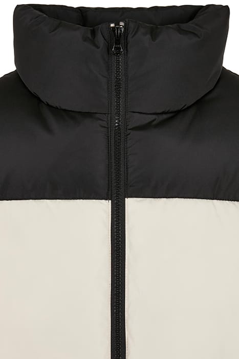 BLOCK PUFFER VEST BLACK/WHITESAND 9