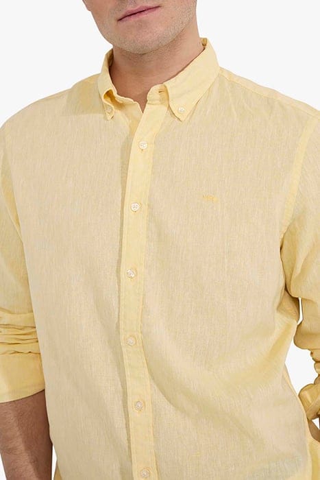 COTTON LINEN SHIRT LEMON YELLOW 7