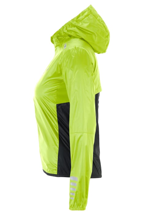 RONCADELLE PACKABLE RUNNING JACKET ACID LIME-BLACK 6