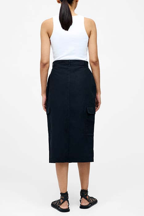 CARGO MIDI SKIRT SS25 SZ18 BLACK 2