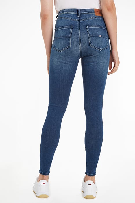 SYLVIA HR SUPER SKINNY JEANS MID BLUE 2