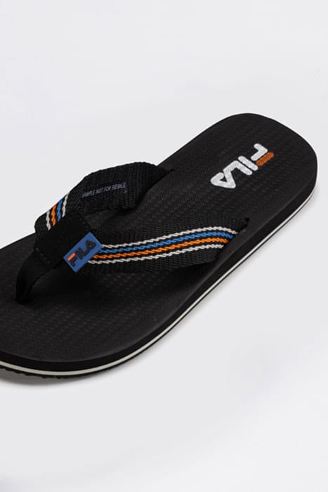 RAVELLO SLIPPER BLACK-VALLARTA BLUE 7
