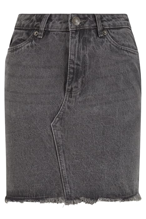 LADIES HEAVY MINI DENIM SKIRT NEW GREY WASHED 4