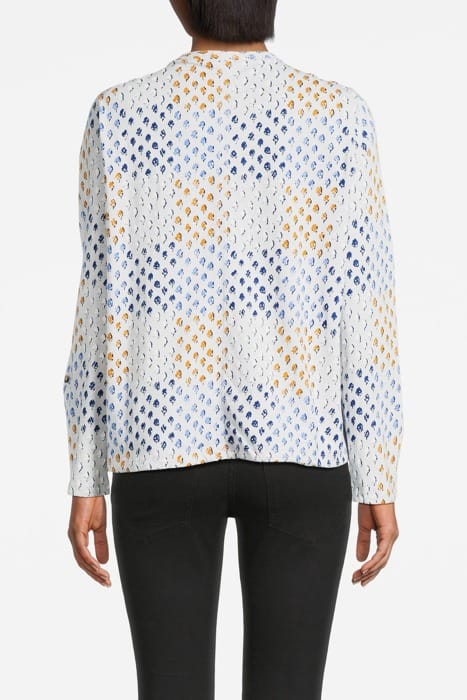 TIA HIE HEM JERSEY SHIRT GREY MULTI 2
