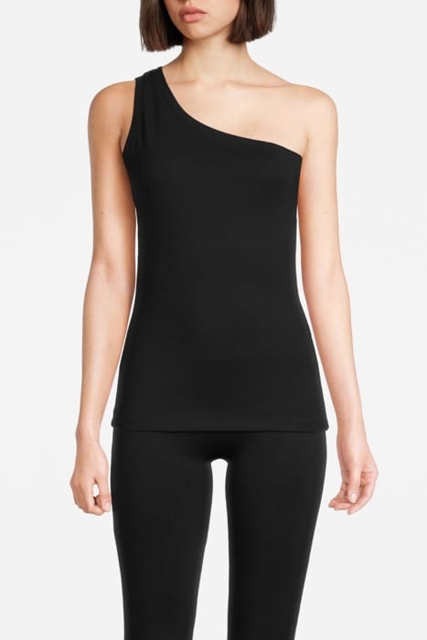 REEF ONE SHOULDER TOP BLACK 1