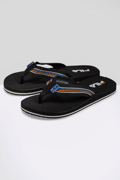 RAVELLO SLIPPER BLACK-VALLARTA BLUE 2