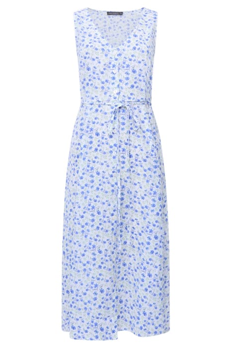 CAMILLE V-NECK SLEEVELESS DRESS SZ18 SUMMER WHITE 1