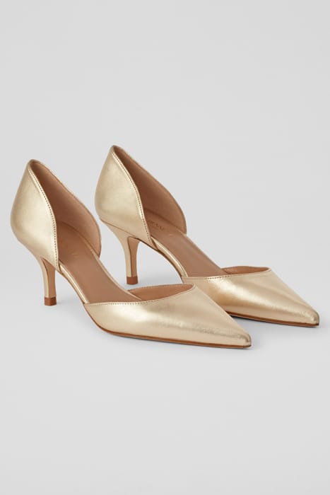 HARLEY POINTED PUMP PALE GOLD 2