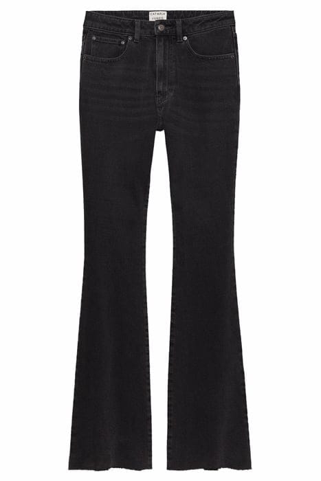 FLARE FIT JEANS WASHED BLACK 4
