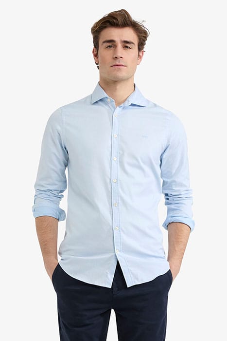 SATIN TWILL SHIRT LIGHT BLUE 1