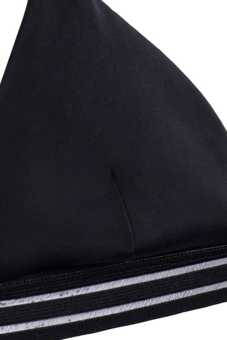 MESH STRIPE TAPE BIKINI TOP BLACK 3