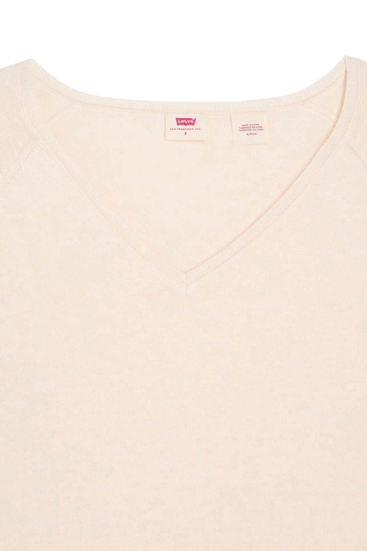 PETAL VNECK SWEATER WHITE SWAN TRIBLEND 5