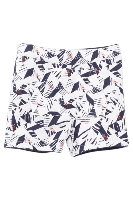 BABY BOYS' NAVY/ORIGAMI PRINT REVERSIBLE SHORTS 3