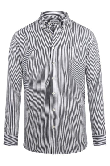 STRIPED POPLIN SHIRT NAVY 4