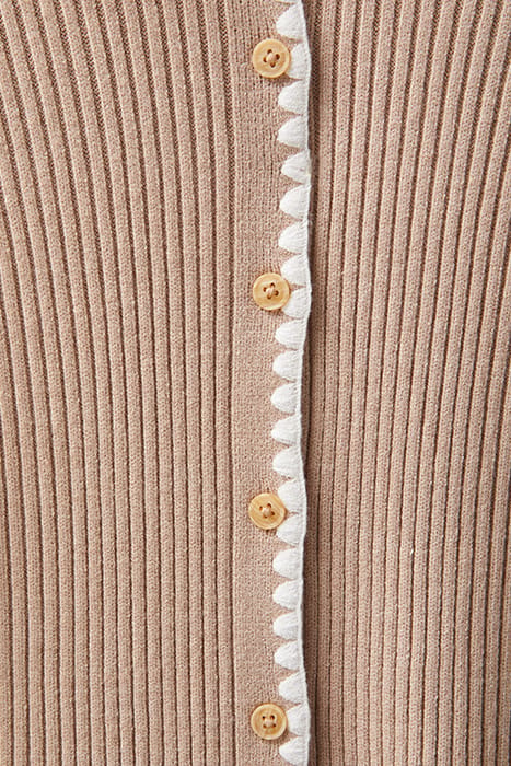 SWEATER CARDIGAN OATMEAL HEATHER 7