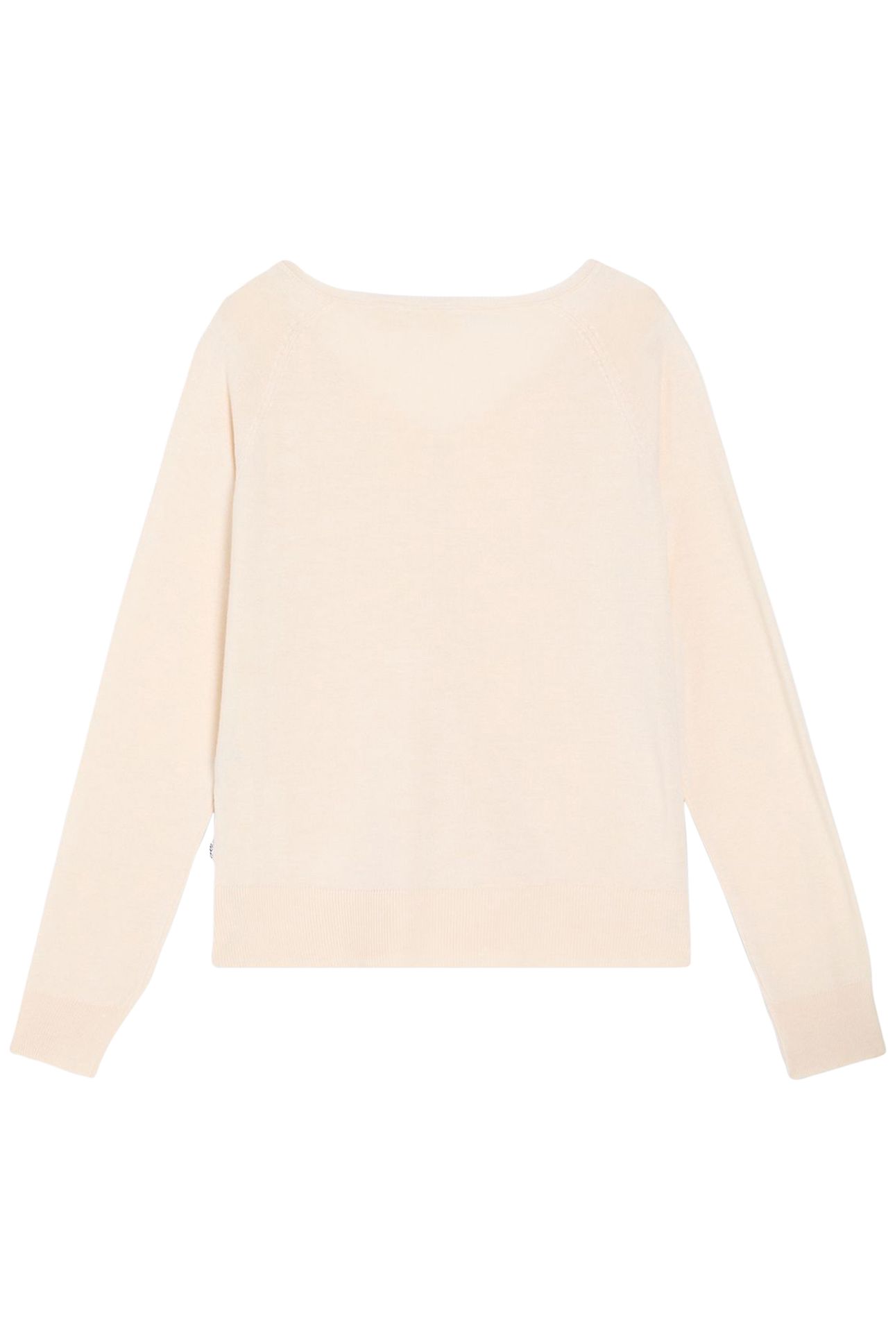 PETAL VNECK SWEATER WHITE SWAN TRIBLEND 4