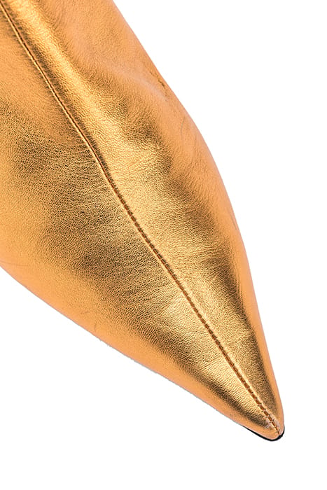 ALBENIZ TRONCHETTO PELLE LAMIN GOLD 4
